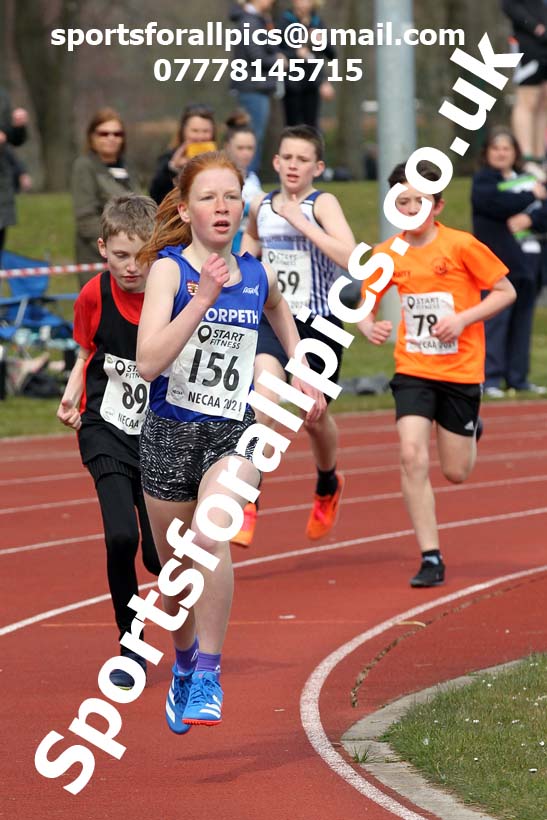 800 metres, 2021 NECAA Open Graded Meeting, Morpeth. Photo: David T. Hewitson/Sports for All Pics